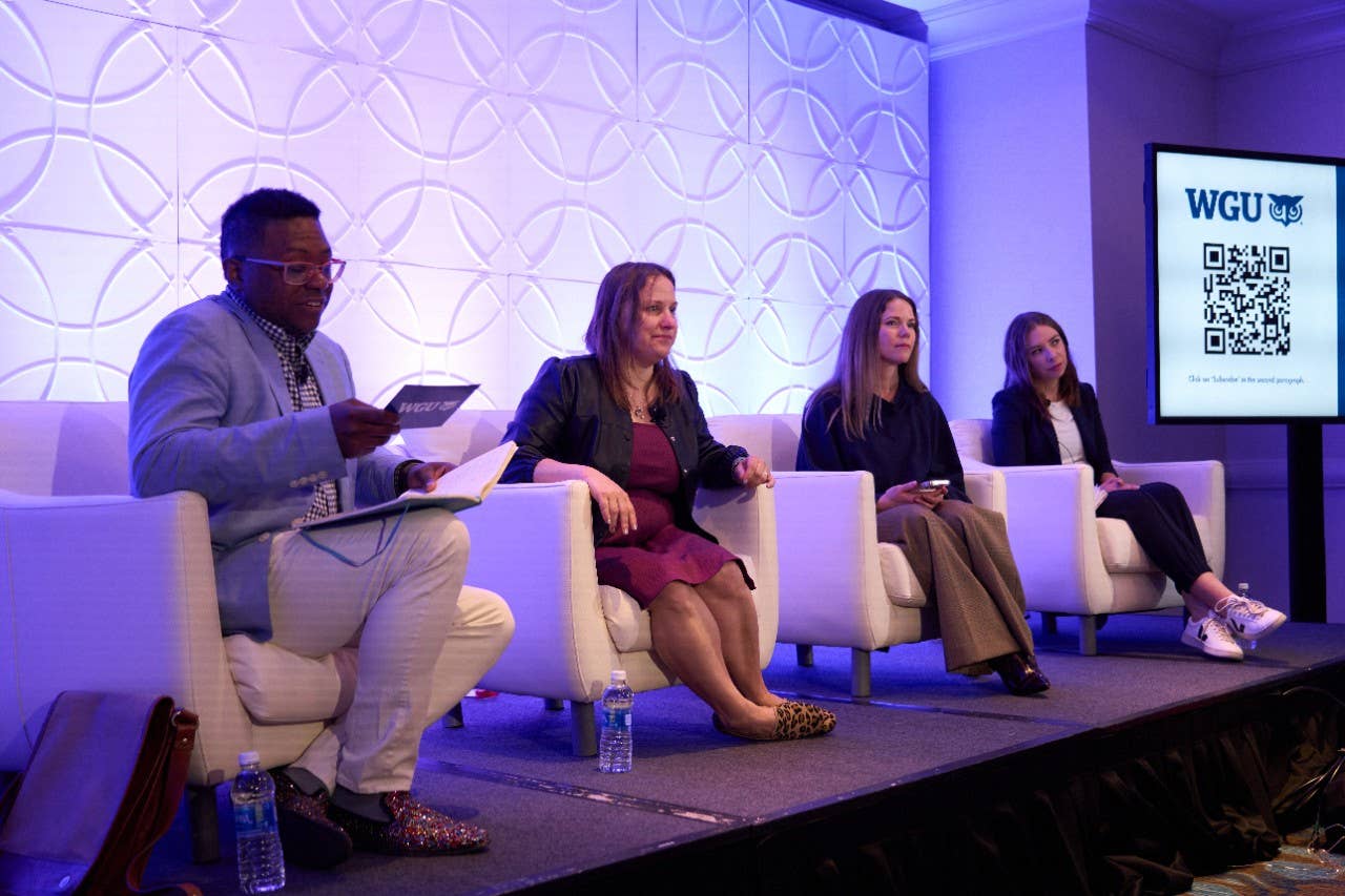 Jennie Sanders, vice president of faculty experience and academic services at WGU presented at the ASU+GSV Summit.
